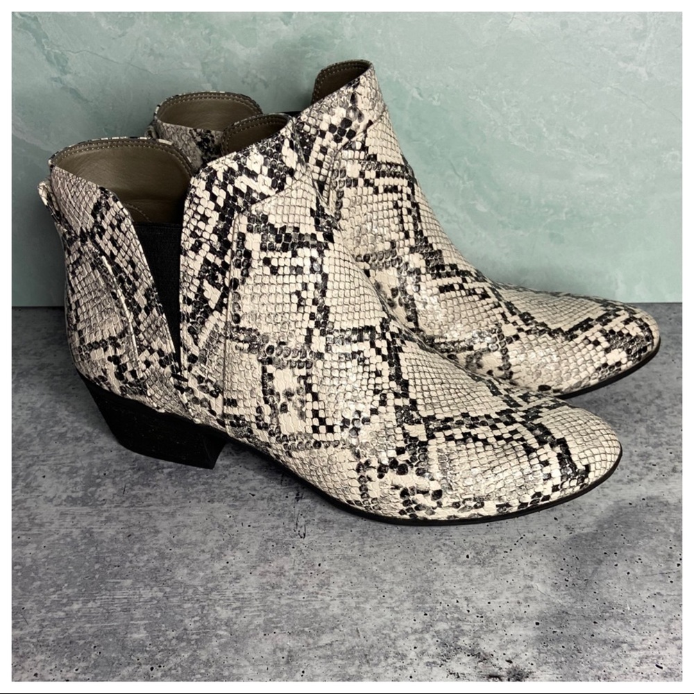 Circus Sam Edelman Pipper Snake Pattern Ankle Boo… - image 8